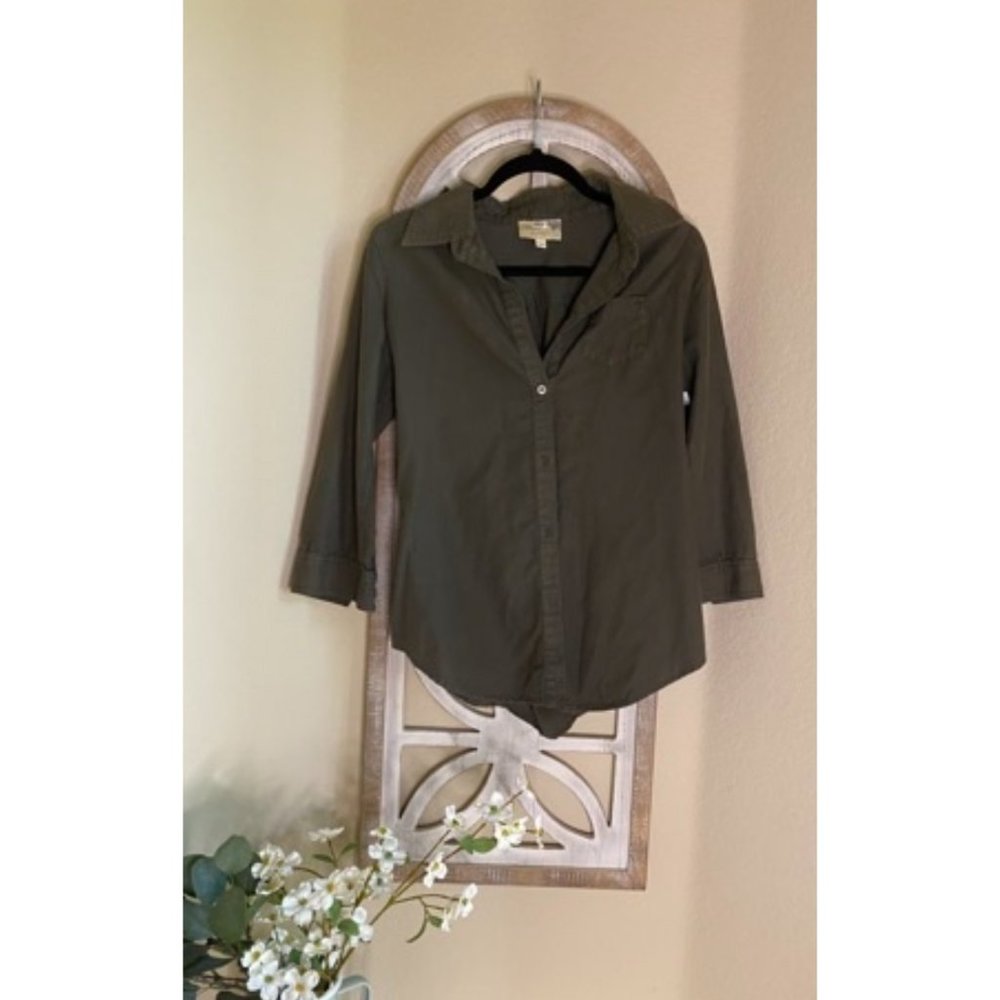 Elizabeth and james	buttondown shirt with zipper d